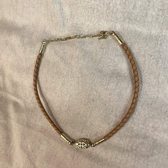 Kendra Scott Cooper Braided Leather Choker Necklace - Picture 8 of 10